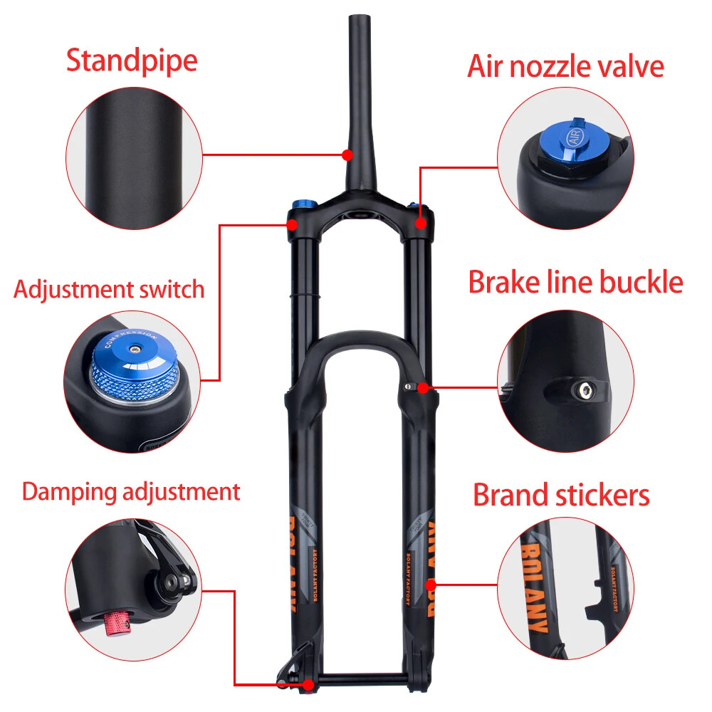 XC DH AM Mountain Bike Suspension Fork 175mm Travel Fork Thru Axle Boost Fork