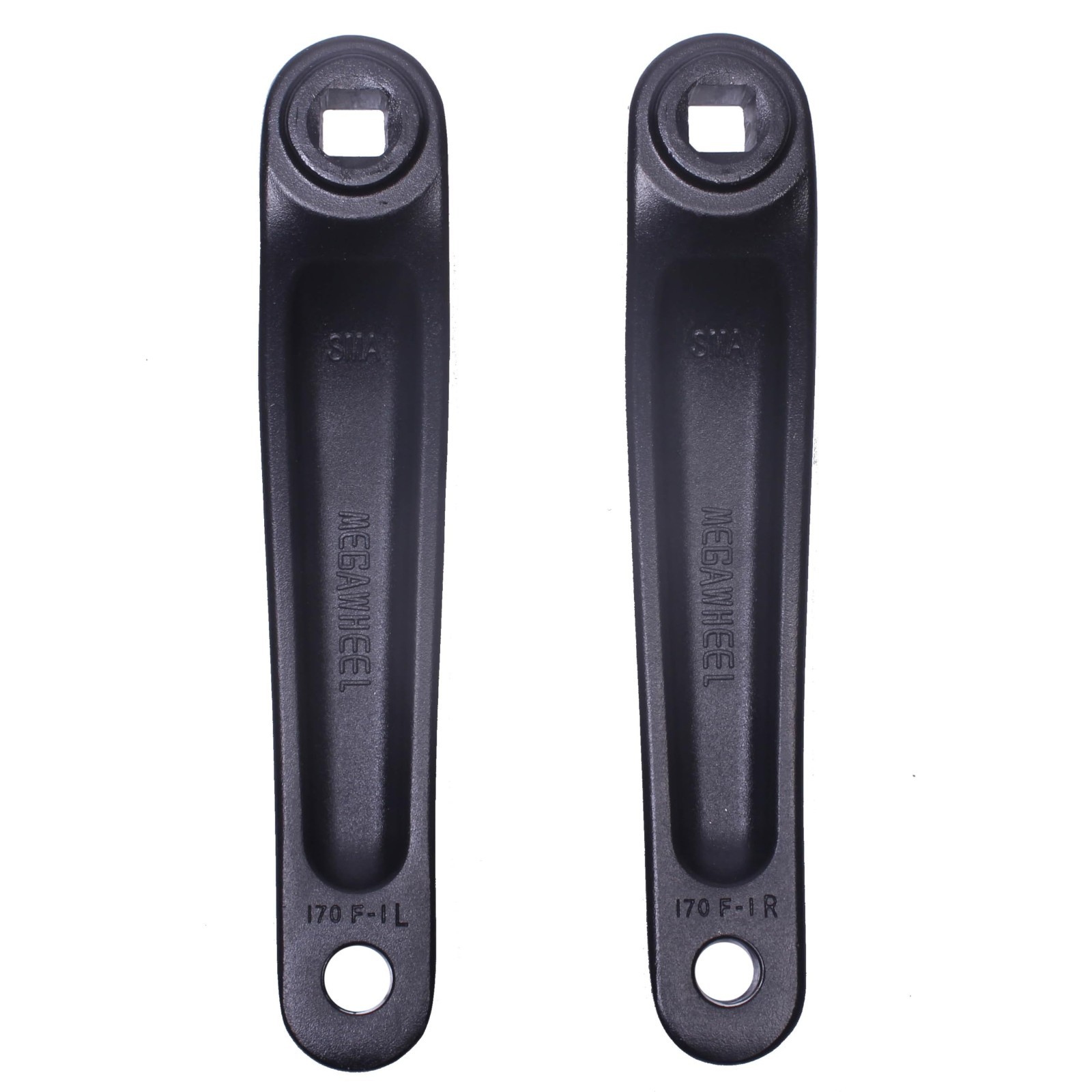 Adjustable Bike Crank Arms 89MM-175MM, Square Hole for E-Bike, Mid Motor Torque