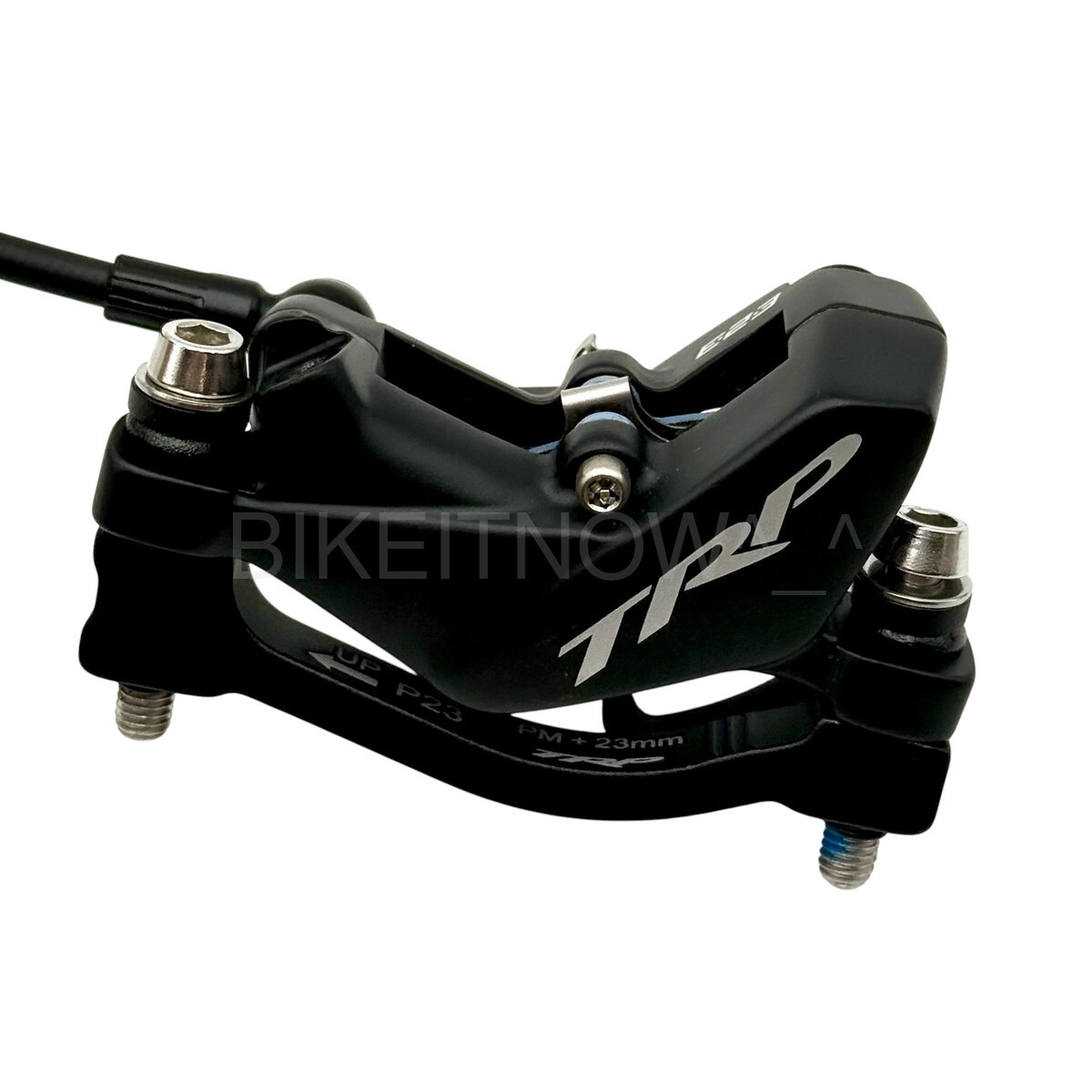 TRP HD-M846 DH-R EVO 4-Piston Hydraulic Disc Brake Set Black 203+180 Rotors F+R
