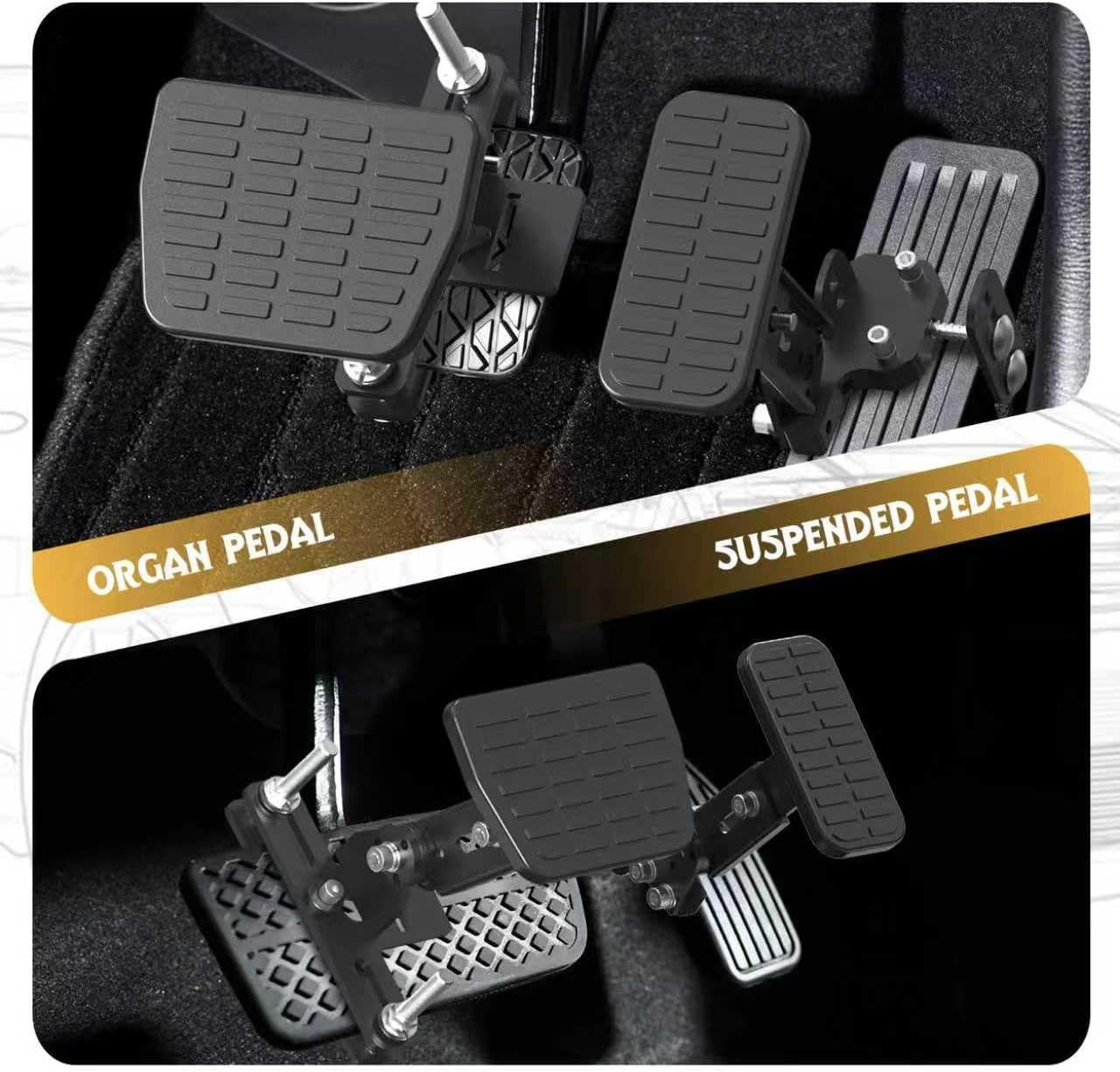 Adjustable Gas and Brake Pedal Extenders for Short Drivers in Vehicles