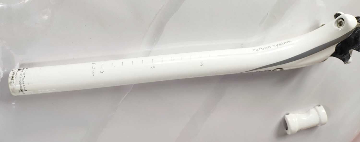 27.2 350mm 188g Climax carbon SeatPost SB25 White