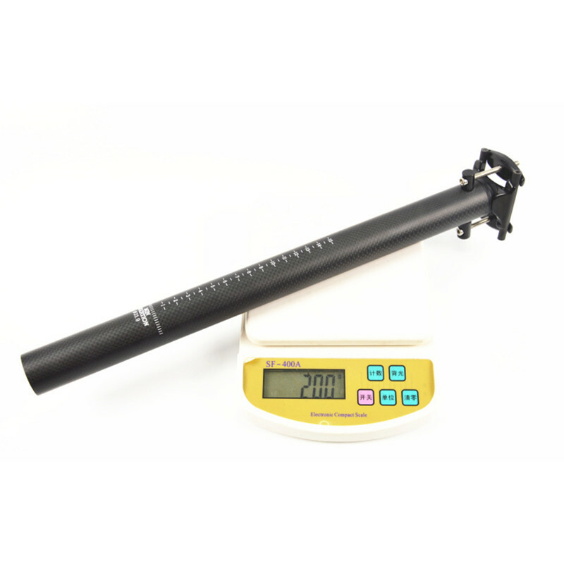 33.9/34.9mm Carbon Fiber Bicycle Seatpost Folding Bike Saddle Tube Seat Post