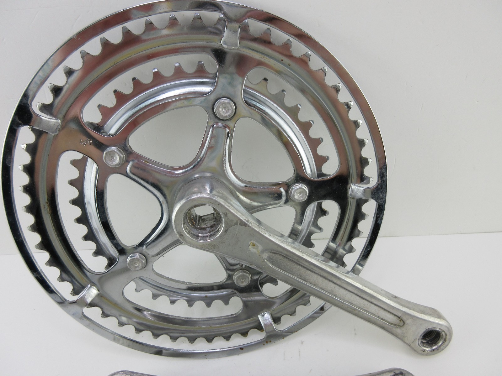 Sakae SA Crankset 170mm 52/40T Double Square Taper 116mm BB Vintage Japan