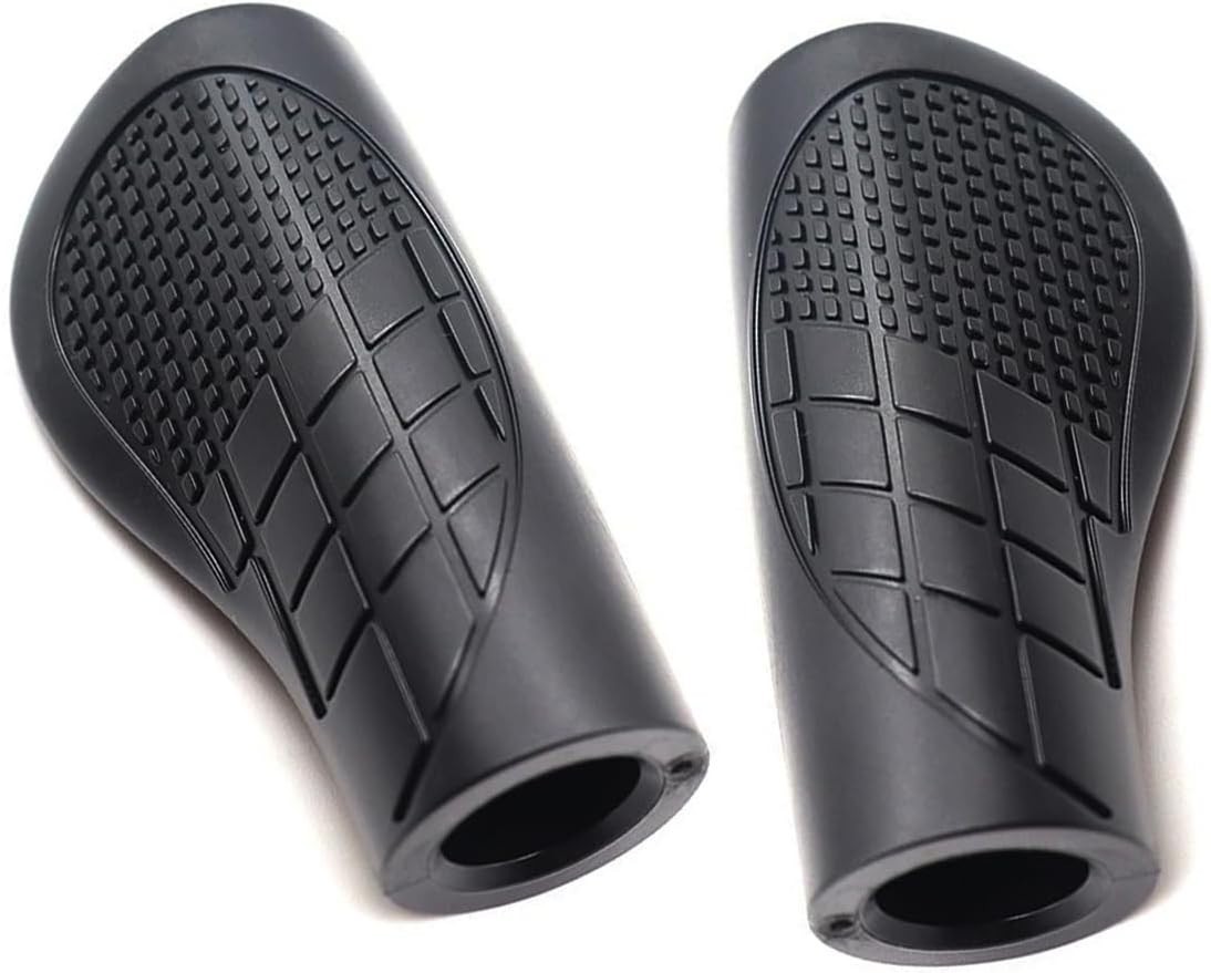 Snmzlc Ergonomic Bike Handlebar Grips,Length 100mm/3.94″,for 100mm, black