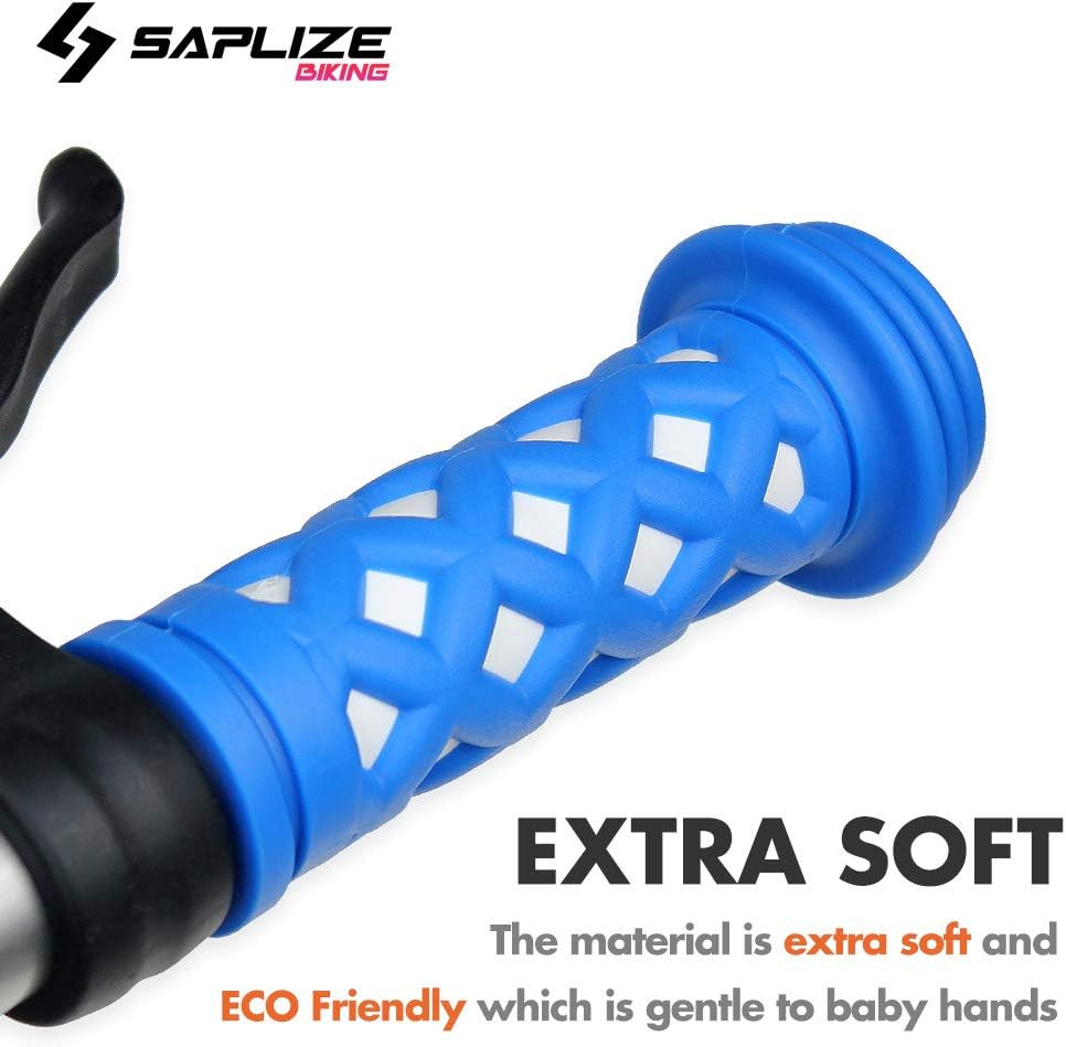 Kids Bike Handlebar Grips, Shorter Length, for Kids Girls Boys Bikes
