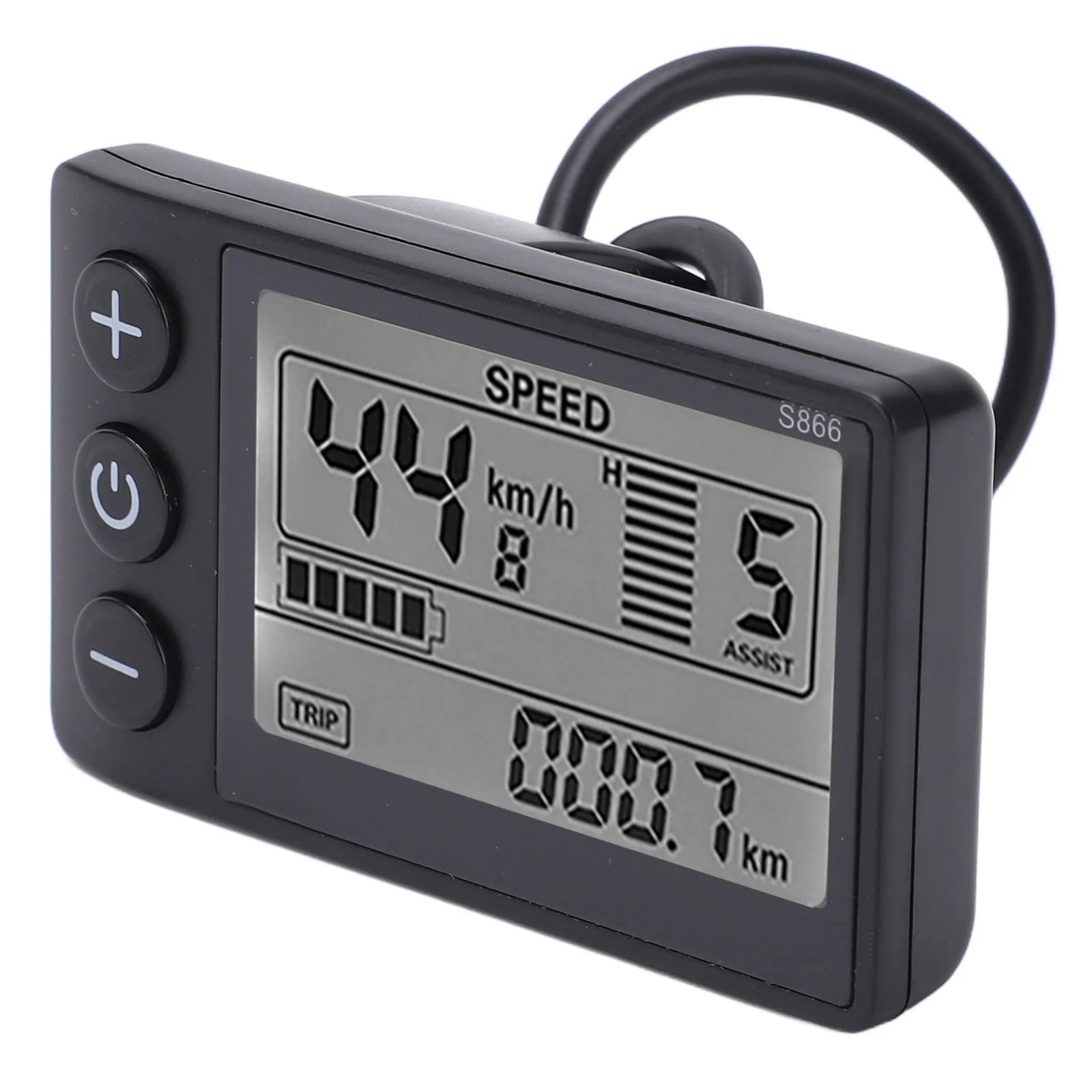 For E-bike Lcd Display 24V/36V/48V Mini E-Bicycle Electric Bike Speed Meter 2024