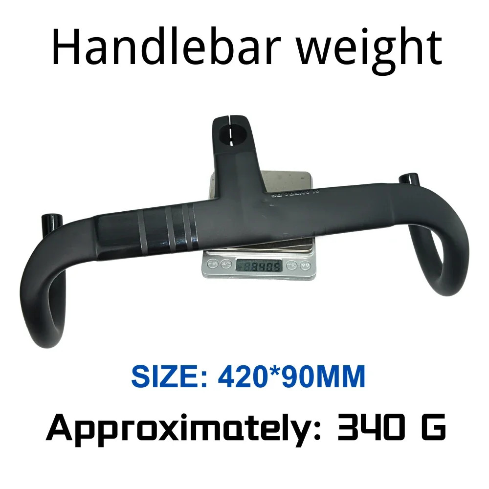 Carbon Road Bicycle Handlebars All Internal Circuits with Free Computer Stand