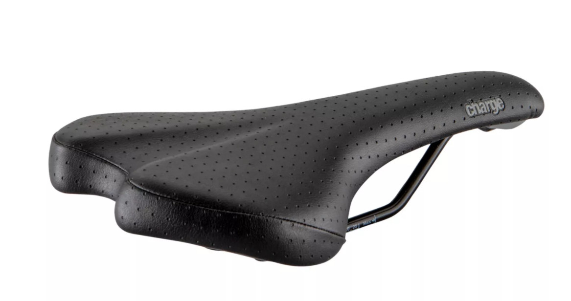 CHARGE Spoon Comfort Saddle foam bike seat, black. For road, hybrid, mountain.