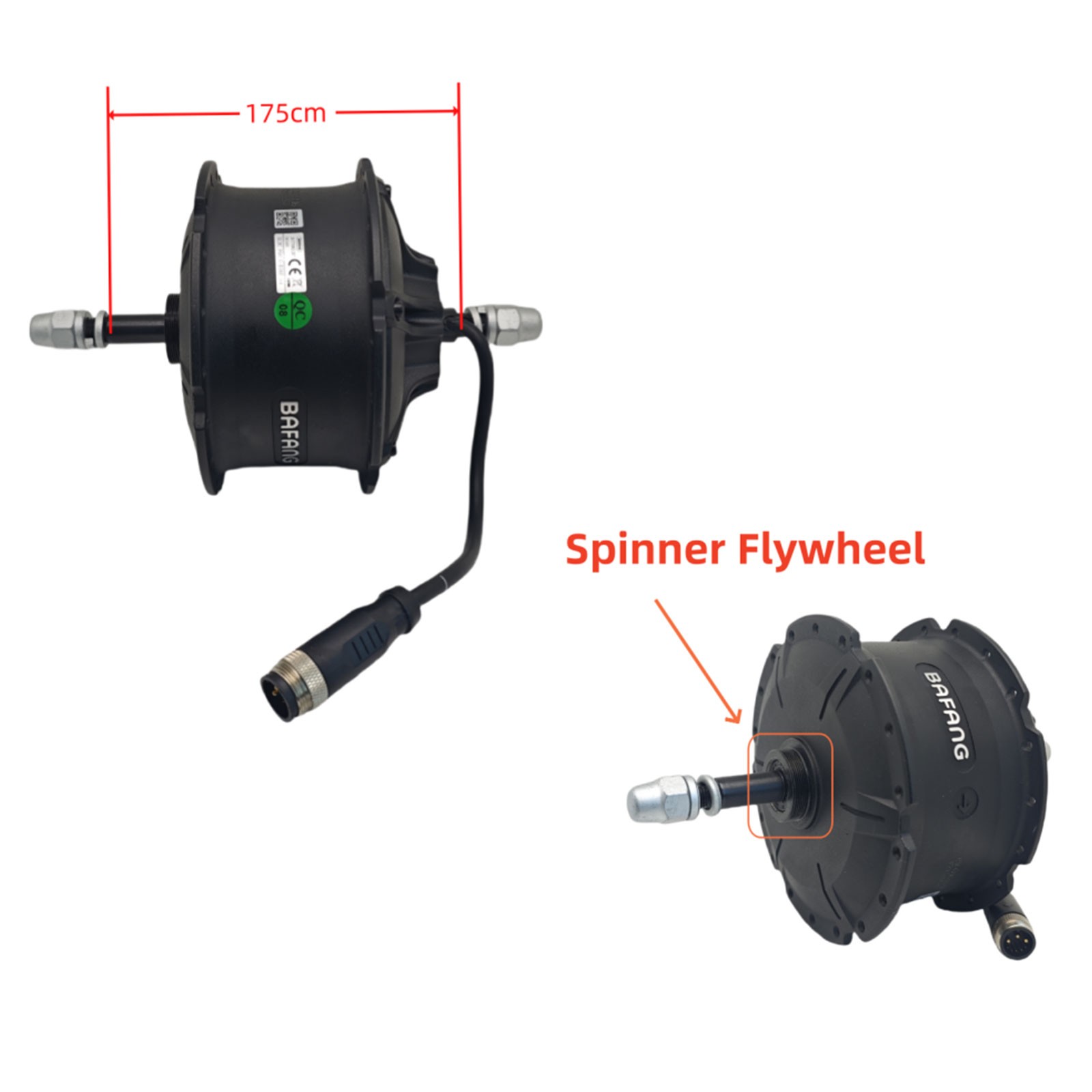 G060 48V,750W Ebike Rear Hub Motor Fat Wheel Thread on 175mm Right Cable