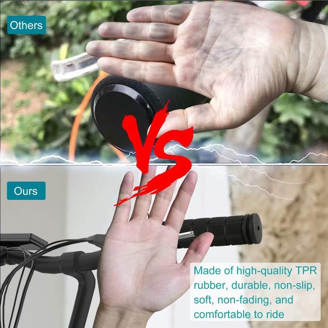 BMX MTB Bike Grips Mountain Bicycle Handlebar Soft Rubber Scooter Non Slip Pair