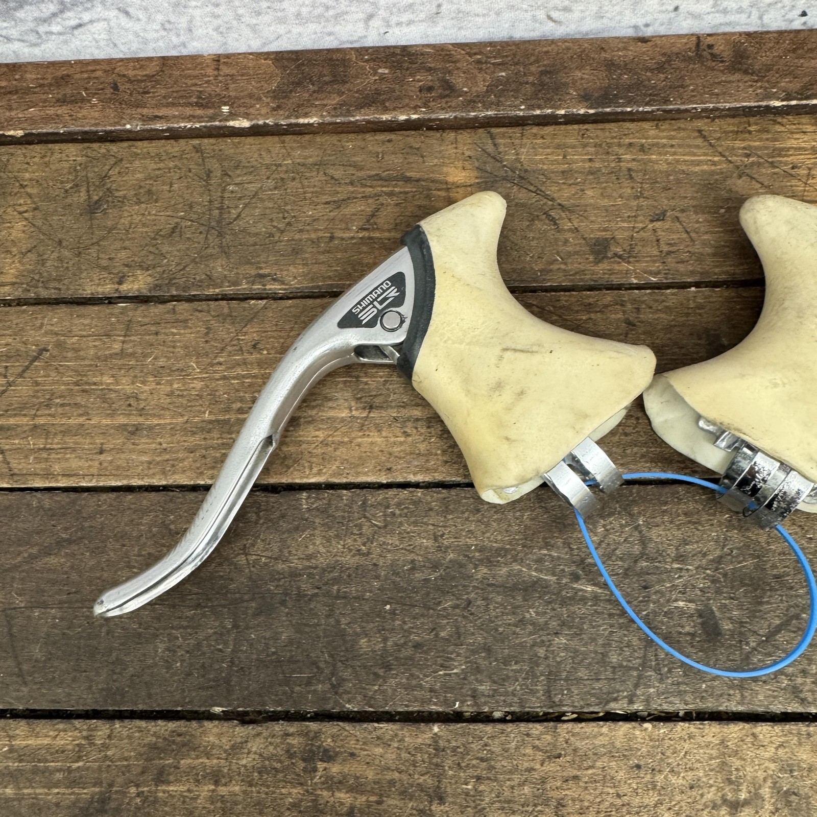 Vintage Shimano 105 BL-1051 Brake Levers Whit Pair Aero Drop Bar 23.8mm Bike