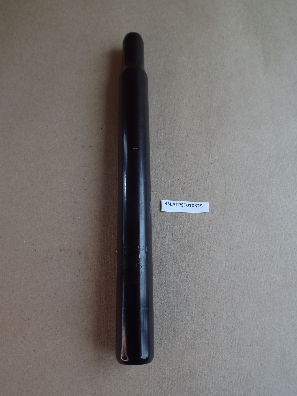 Leadtec Bicycle Black Straight Seat Post 28.8mm Length 12″ 305mm New Nice! (Read