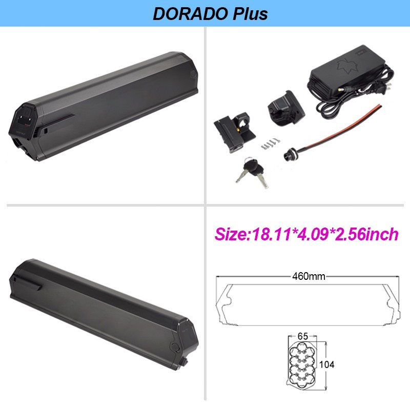 48V reention dorado battery 13ah 17.5ah 21ah 25ah li ion for NCM moscow ebike