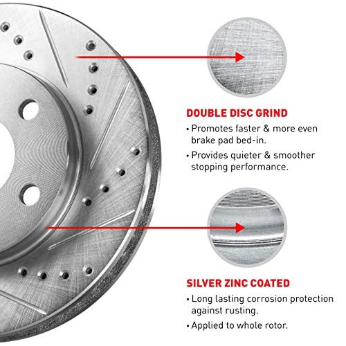 Rear Brake Rotors For 1995-2003 Jaguar Vanden Plas, 1995-1996 Jaguar XJ12,