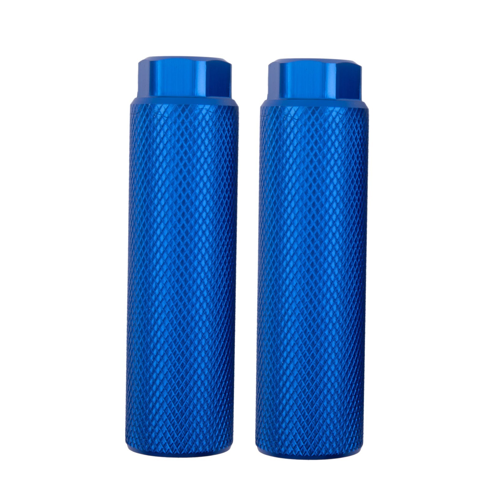 Foot Pegs Bike Aluminum Alloy 100 x 28 mm Cylinder Grooved 9mm Axle Fit