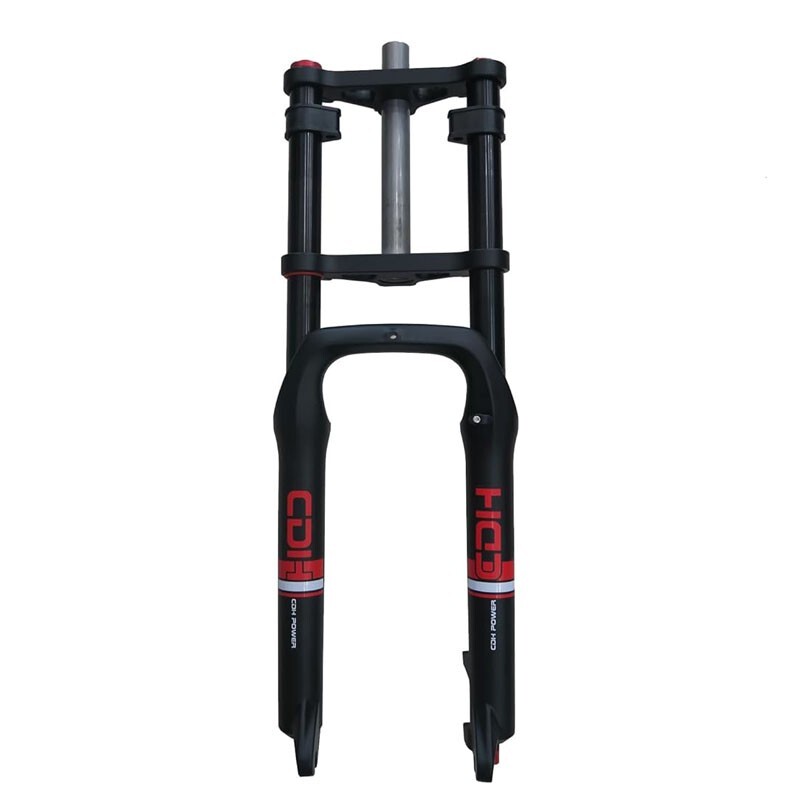 CDH 26×4″ Double Shoulder Fat Tire Bike Fork, Air Suspension Bicycle Fork E-Bike