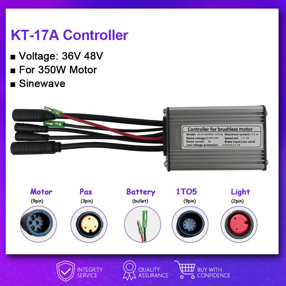 Brushless Motor Controller for E-bike 15A-50A 250W-3000W Wheel Motor Controller