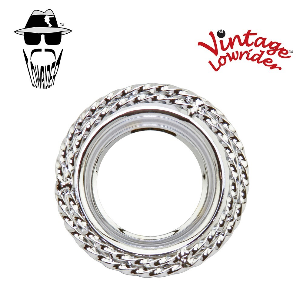 F&R Original Lowrider (51MM) DOUBLE SQUARE TWISTED BOTTOM BRACKET CUP CHROME