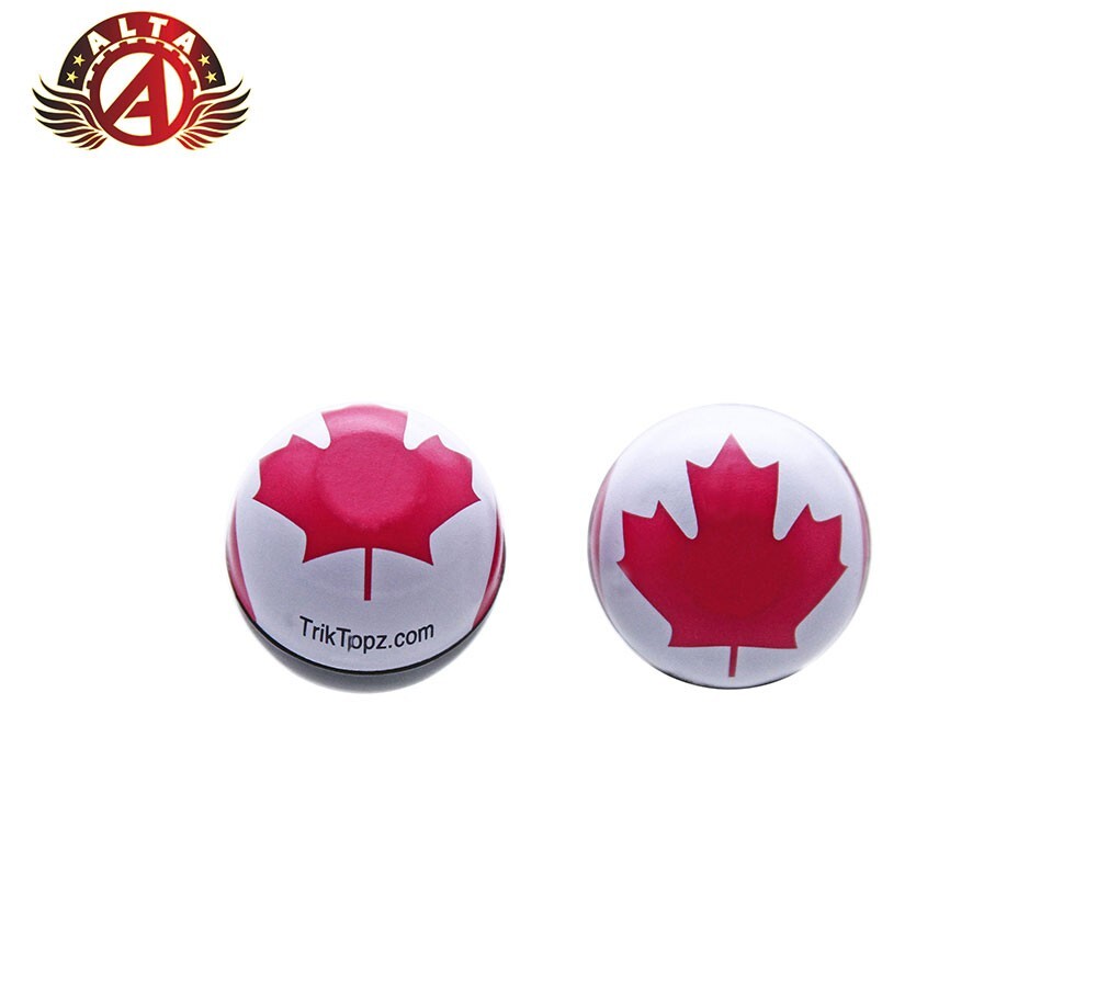 BICYCLE ROUND CANADA FLAG VALVE STYLE CAPS SCHRADER VALVE