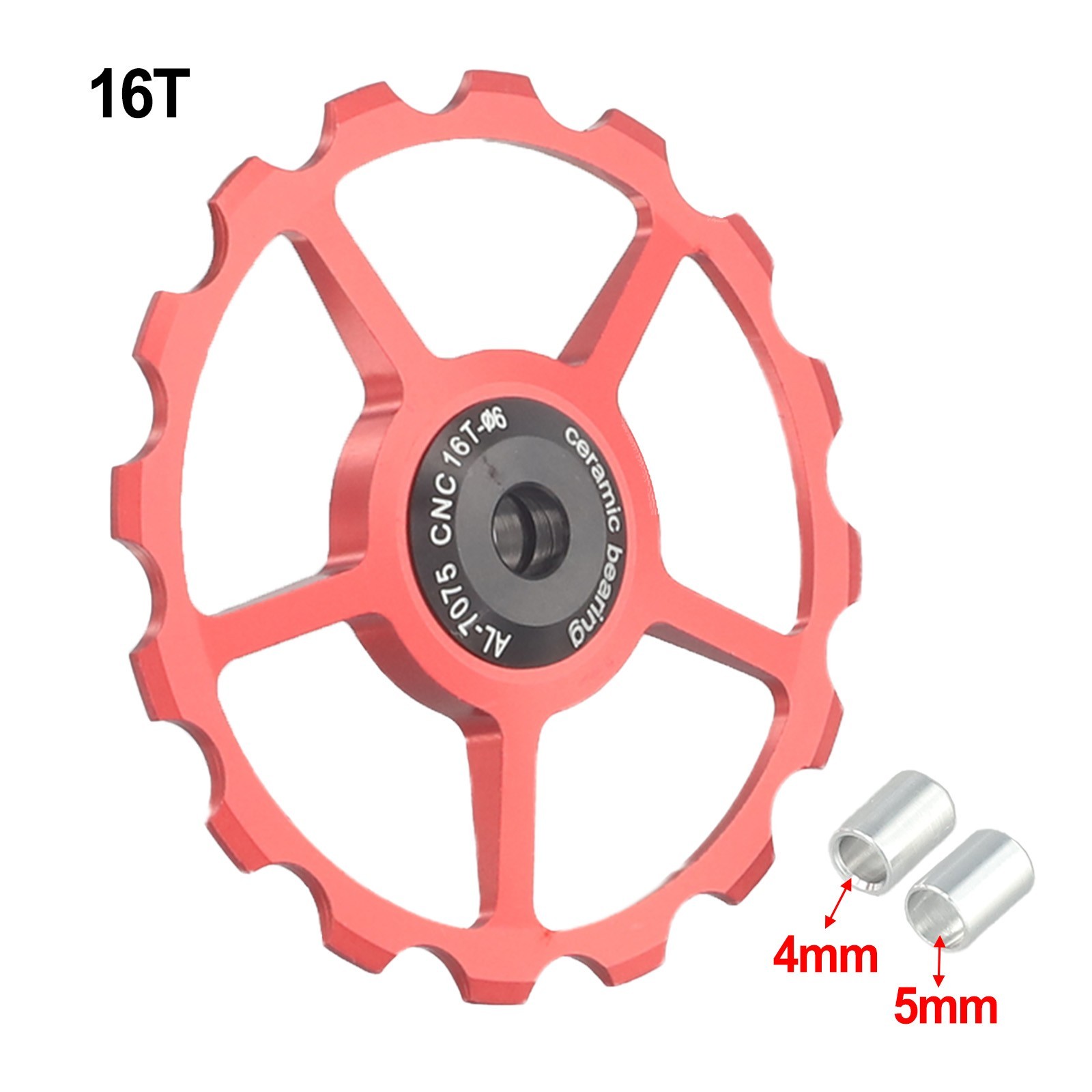 1x 17T Wheel MTB Ceramic Bearing Pulley Replacement Rear Derailleur New