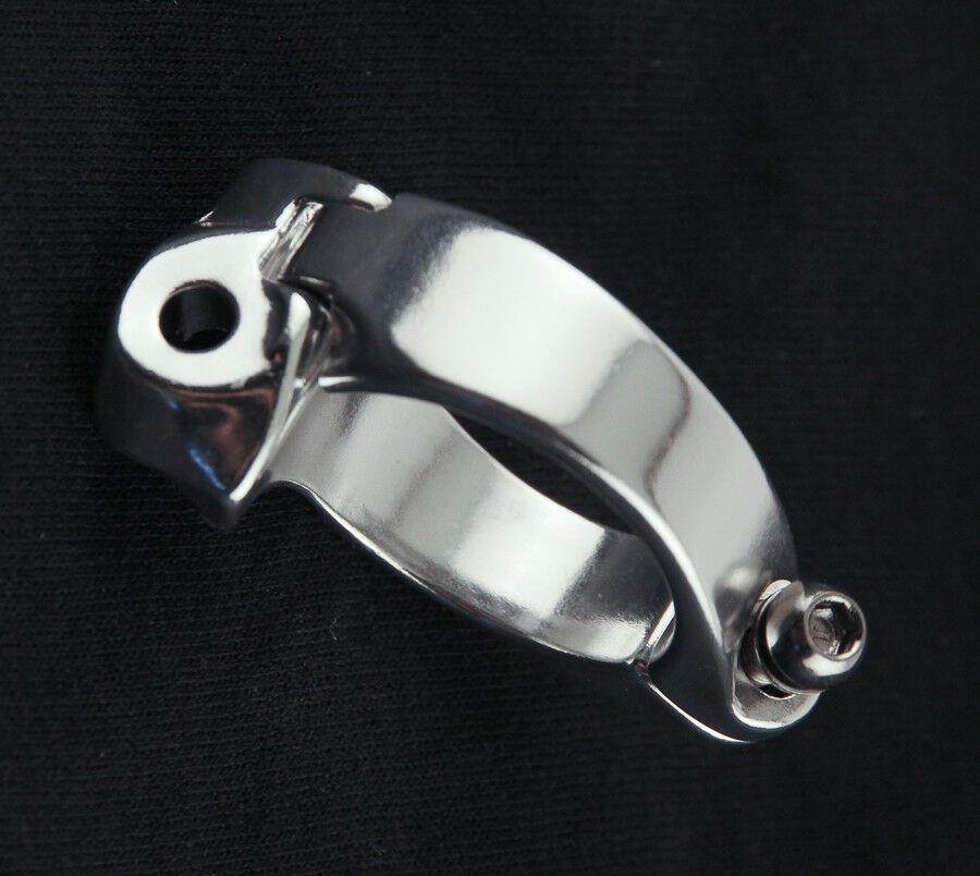 34.9MM Braze On Front Derailleur Clamp Adapter Aluminum Alloy 32g Road Bike New