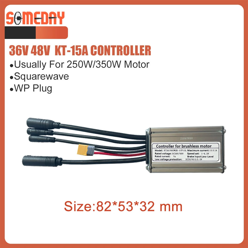 Electric Bike Controller 36V 48V 250W-1500W Brushless Controller with Light