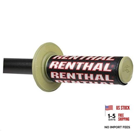 Renthal G190 Clean Off-Road Motorcycle Hand Grips – Black/One Size