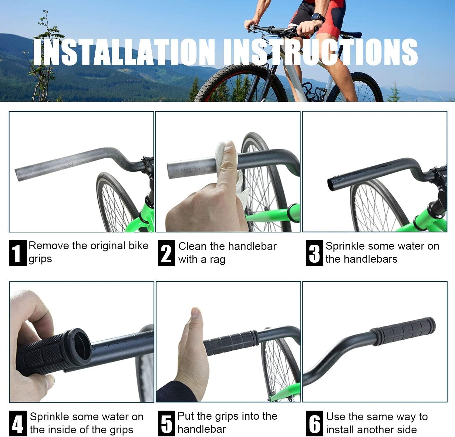 Universal Kids Bike Handlebar Grips – Non-Slip, 4.72″ with Tassels for All Bikes