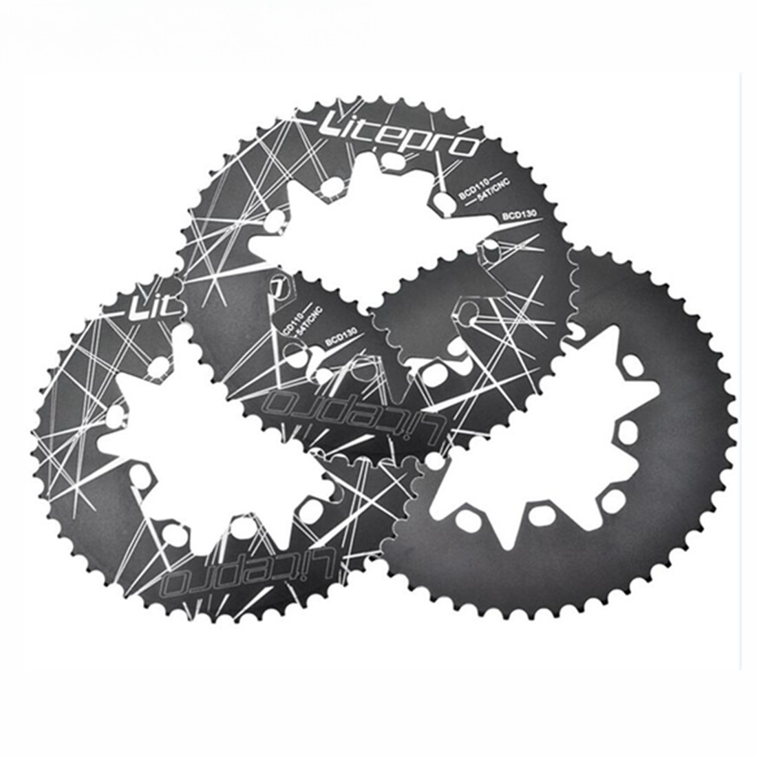 Folding Bike 110/130BCD Chainring 54T 56T 58T for Mountain Road Bike Chainring