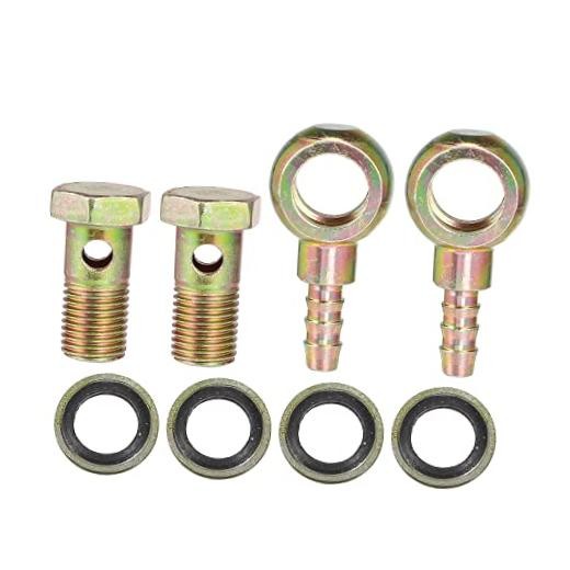 Banjo Bolt M14x1.5 8mm Banjo Hose Barb Bolt Fittings Brake Line Fitting