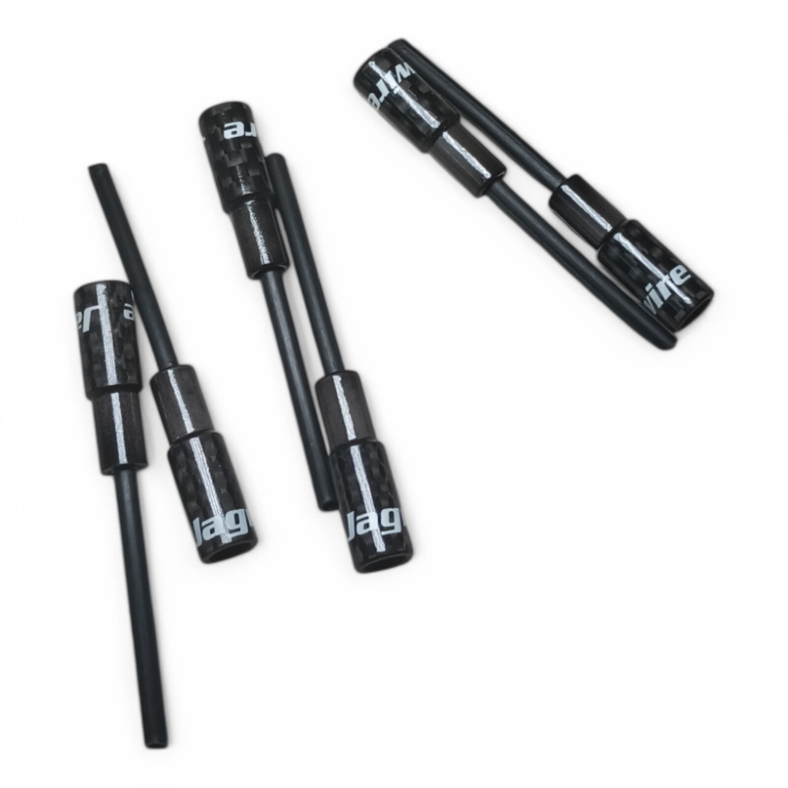 Jagwire CHA043 Bowden Cable End with Tube, 5 mm Carbon 6pcs