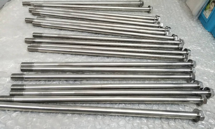 1 Pcs M10 X1.25 X 200mm/240mm/350mm Titanium Alloy Screws Flange Head Cap Bolts