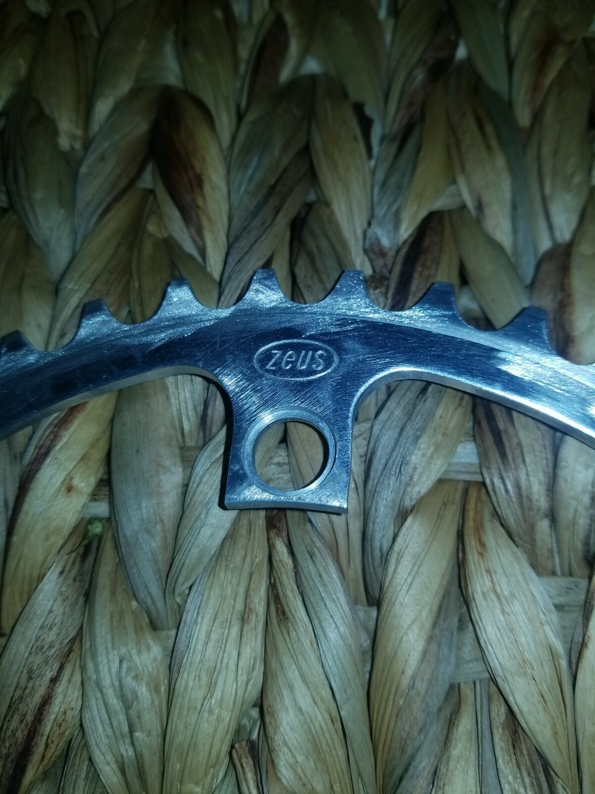 [W] Vintage Zeus Road Chainring 42t x 119mm BCD Silver