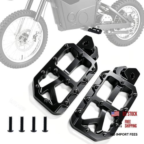 Dirt Bike Foot Pegs 7075 CNC Aluminum for Surron Light Bee X S Full Black