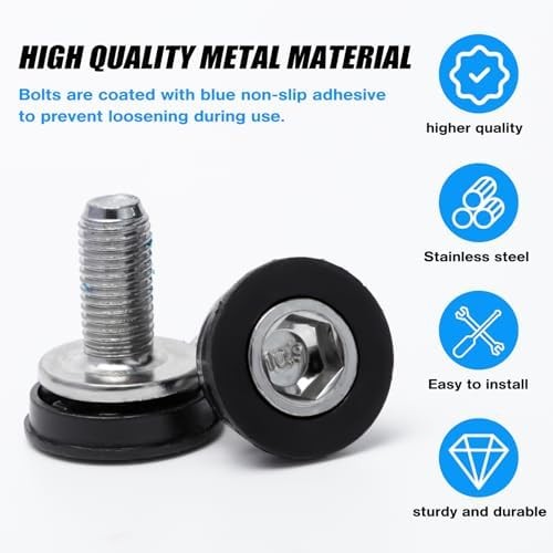 Bike Hex Crank Arm Fixing Bolts, Crank Arm Bolt 8mm, Bike Crank Bolts, Bicycle C