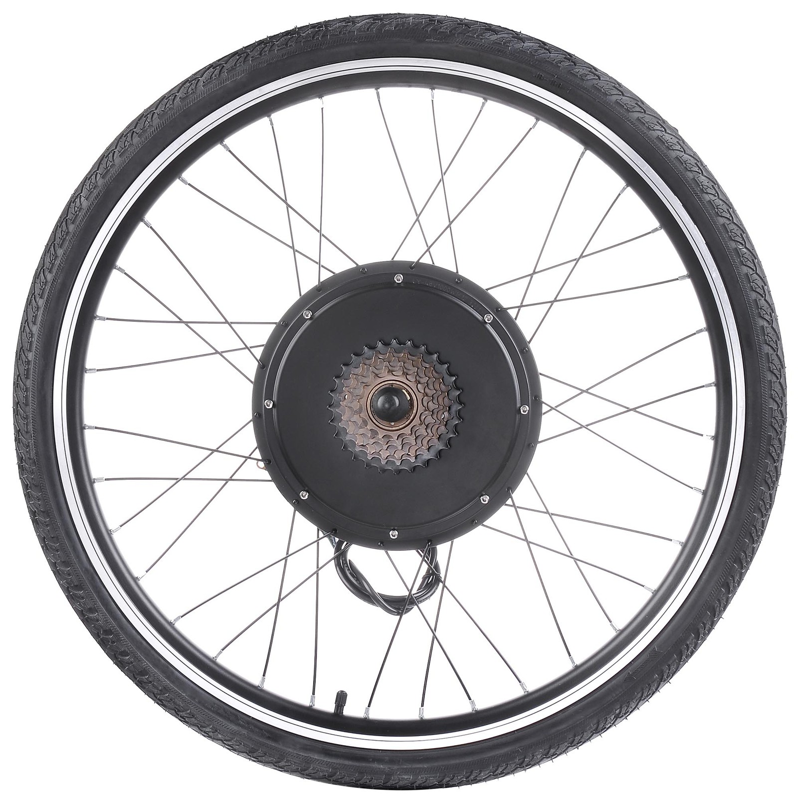 Yescom Electric Bicycle 26″ 48V1000W Ebike Conversion Kit Rear Wheel Cycling Hub