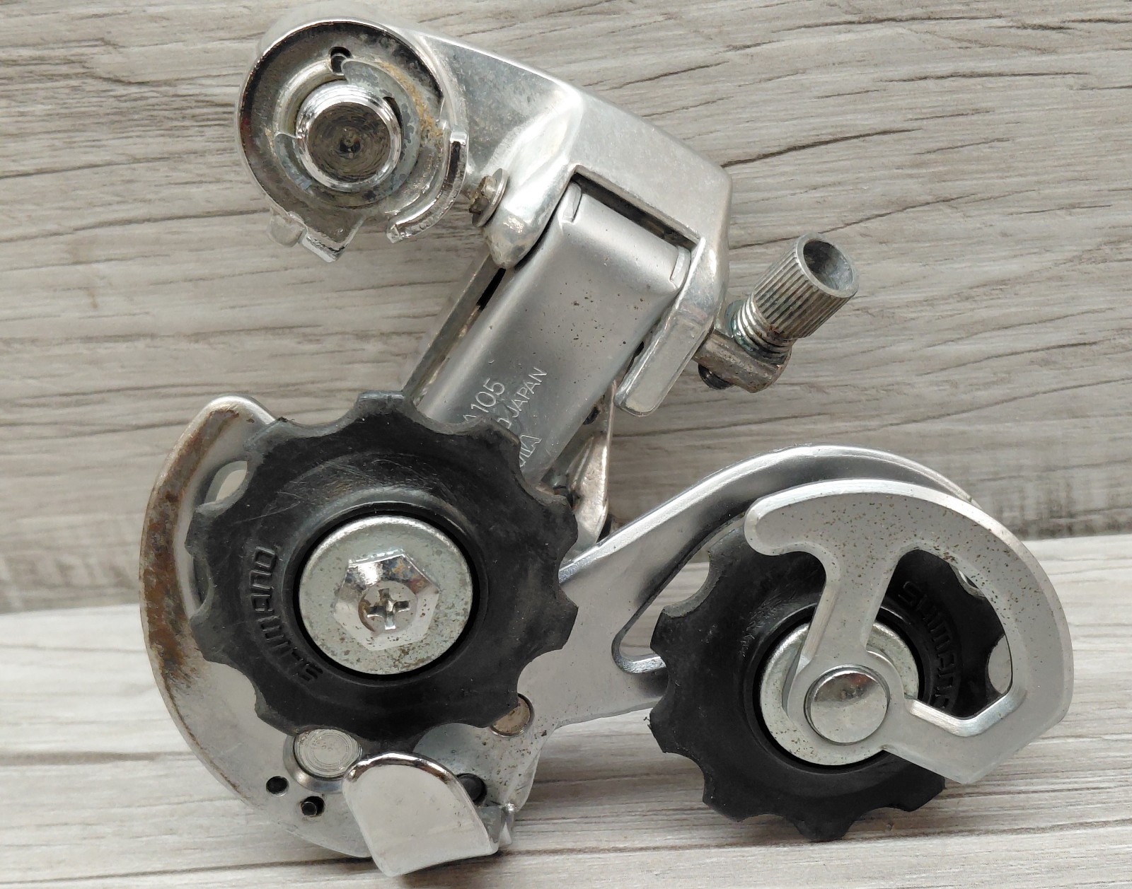 Vintage 1970’s Shimano RD-A105 Golden Arrow Rear Derailleur Silver – Japan