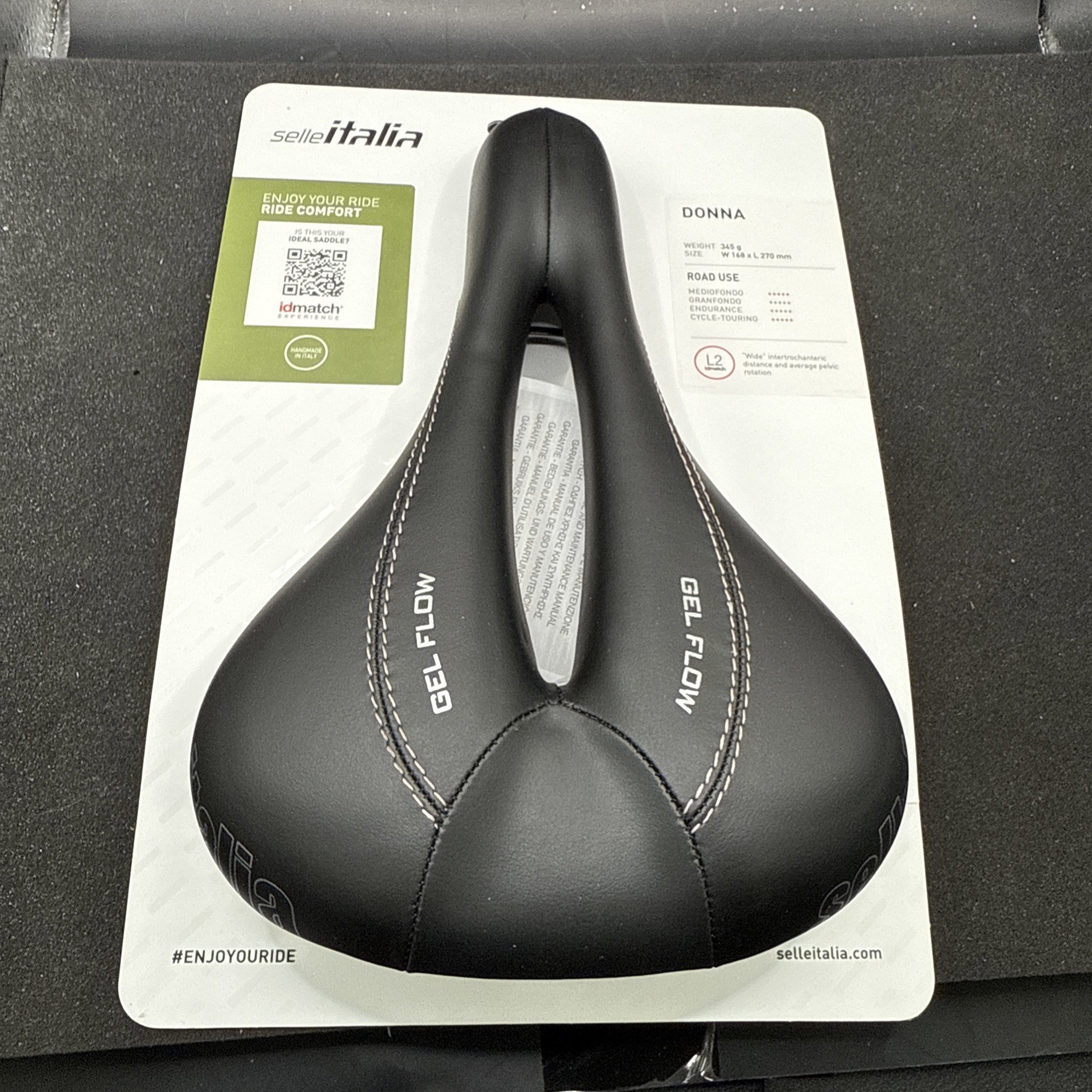 Selle Italia Donn Gel Flow Cycling Saddle Seat 168mm L2 (9419-33)