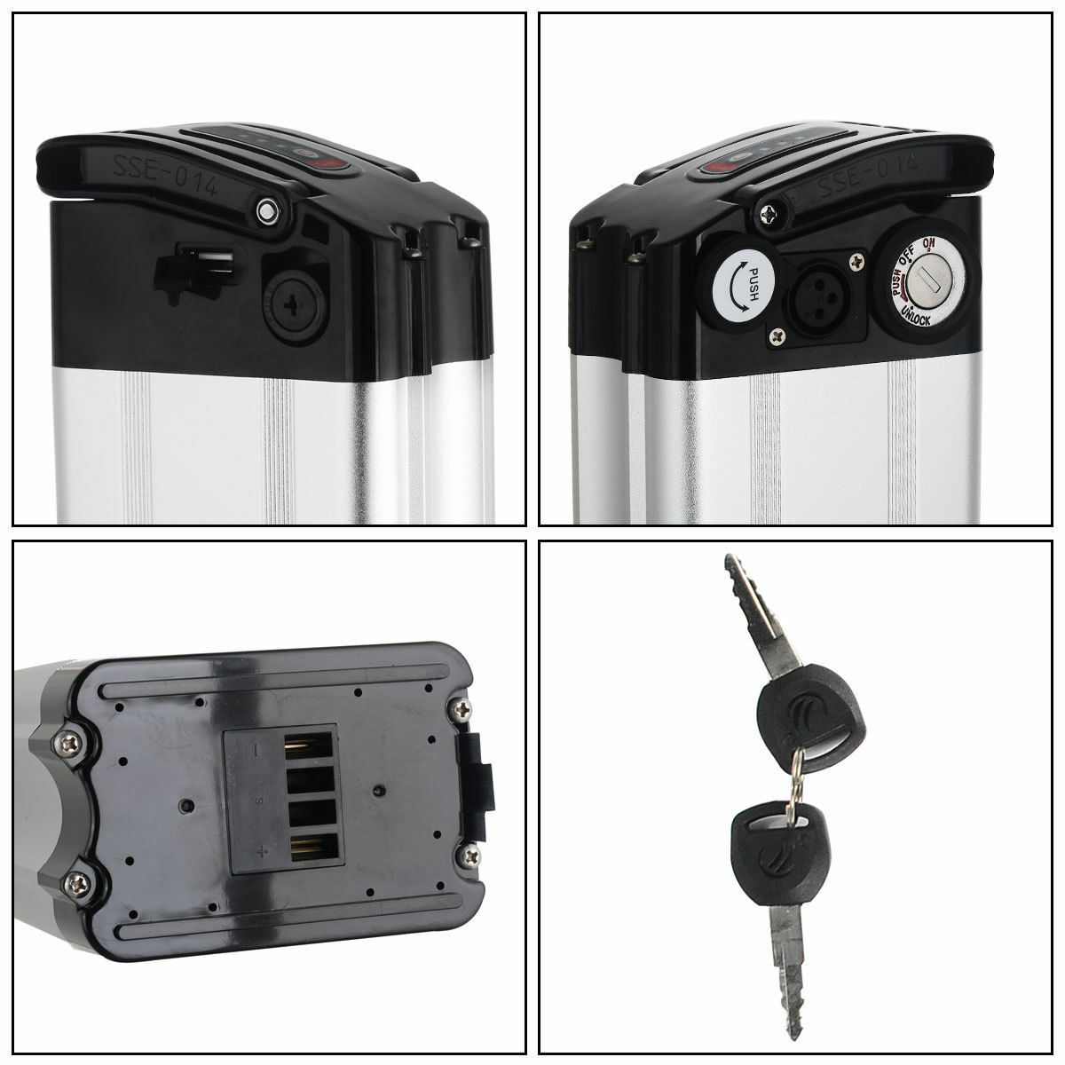 Ebike Battery 48V 10.4Ah Silverfish Electric Bike Battery 48V Lithium Battery