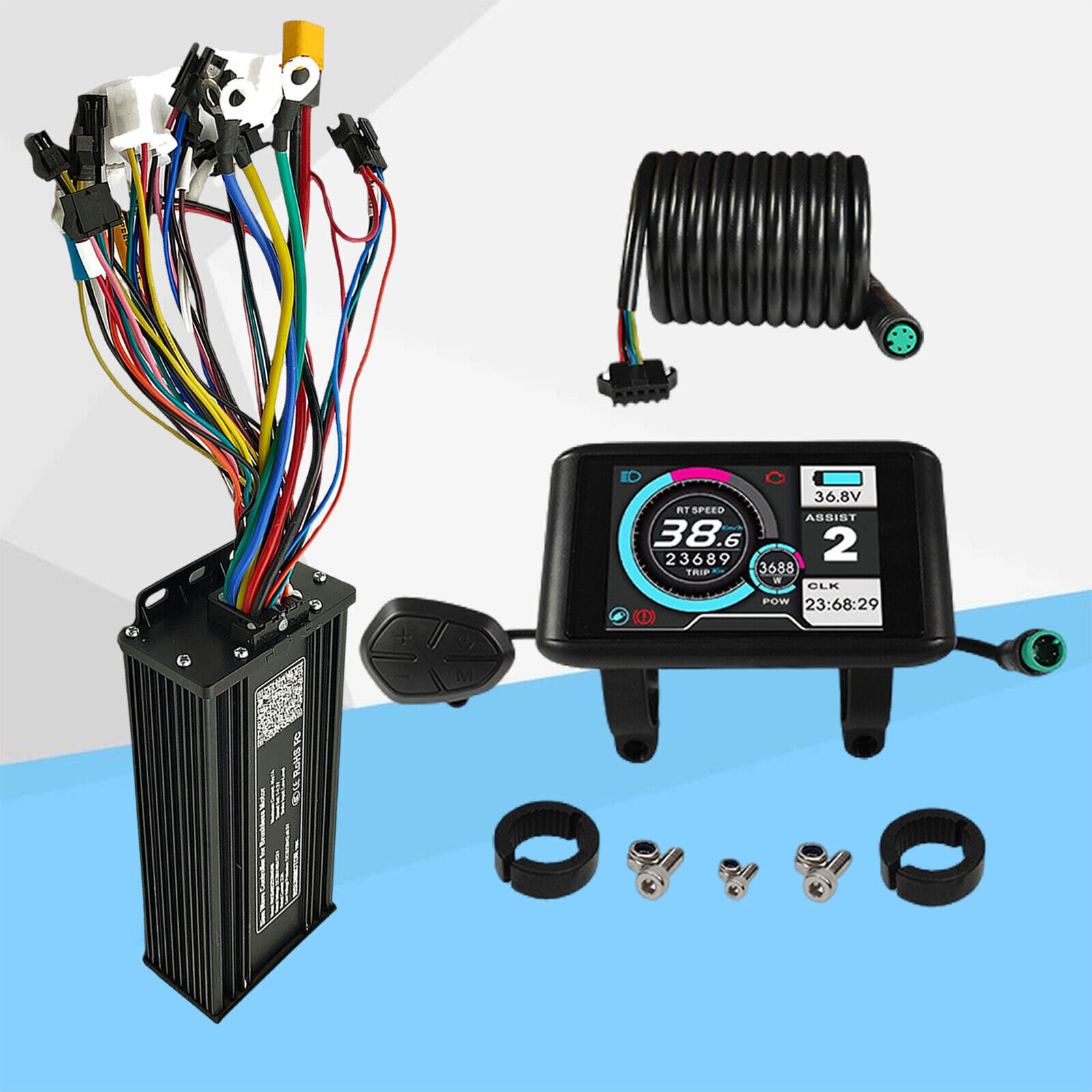 1500W-3000W 48V 52V 60V 72V 45A Sine Wave Controller with Colorful LCD Displayh1