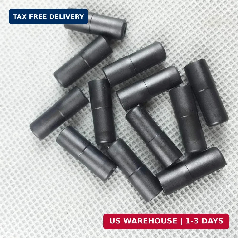 100 Pieces Bike Bicycle Plastic 5mm Brake Cable Housing Ferrule End Caps and 100