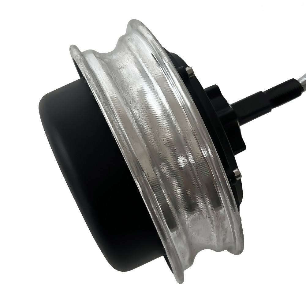 10 Inch 2500W 48-72V Dual Hall Single Shaft Hub Disc Brake Scooter Motor