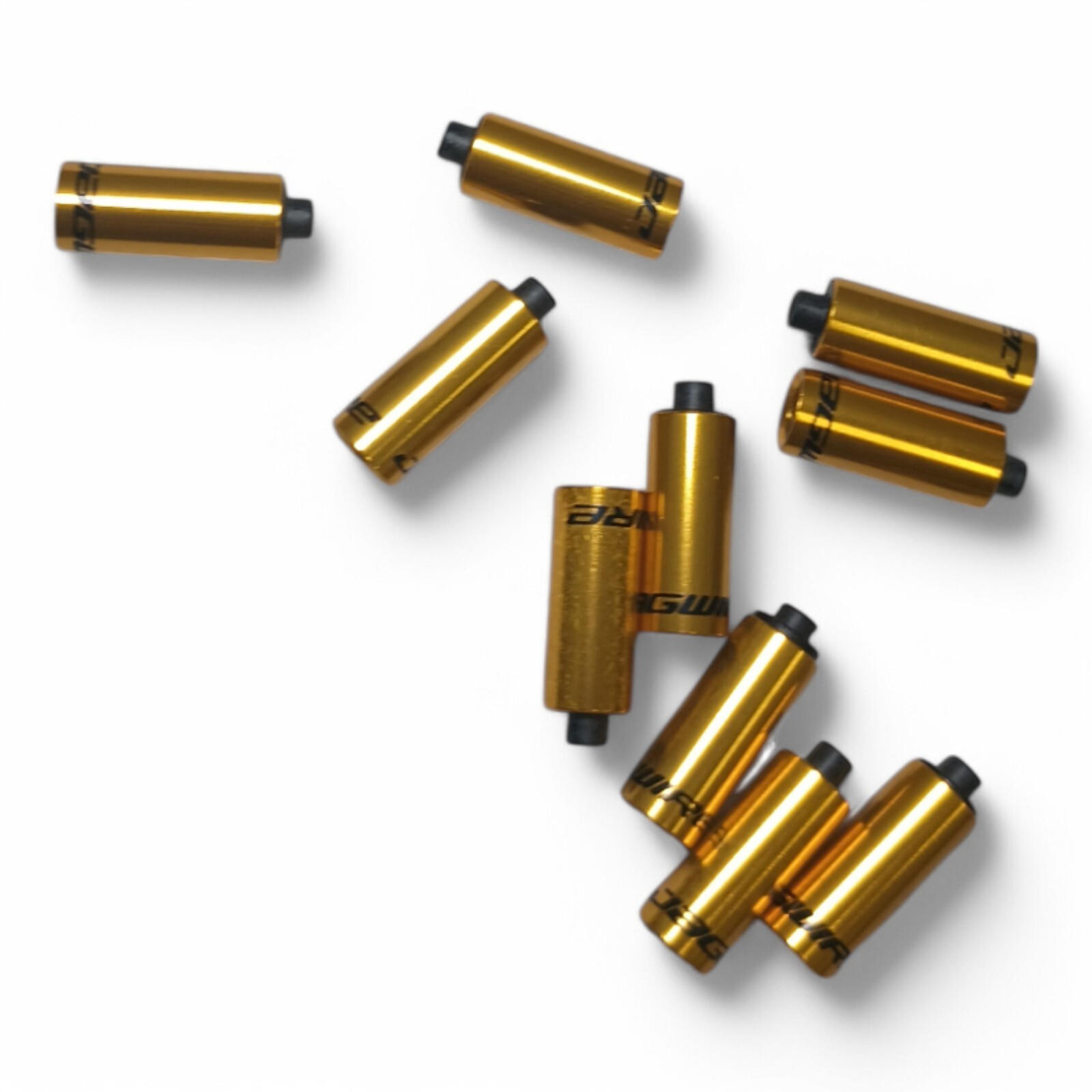 Jagwire 4mm Hooded End Cap Gold Alloy 10pcs