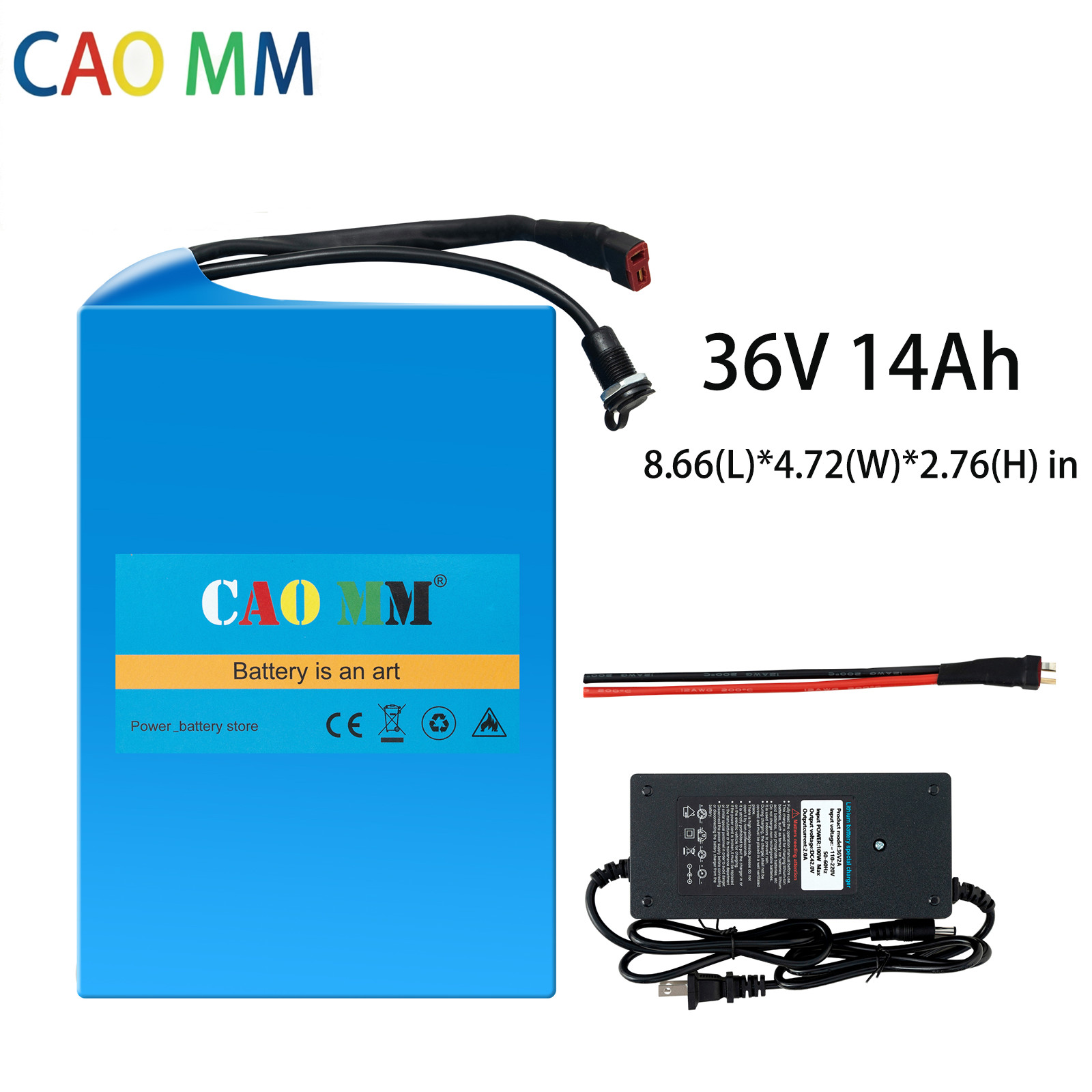 36V eBike Battery 36V 14Ah Lithium Battery For Electric Bicycle 100W-1000W Motor