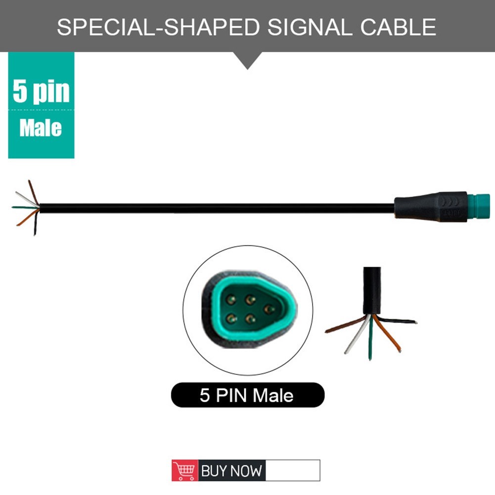 Ebike Shaped Waterproof Connector 2 3 4 5 6 Pin Cable for Electric Bikes