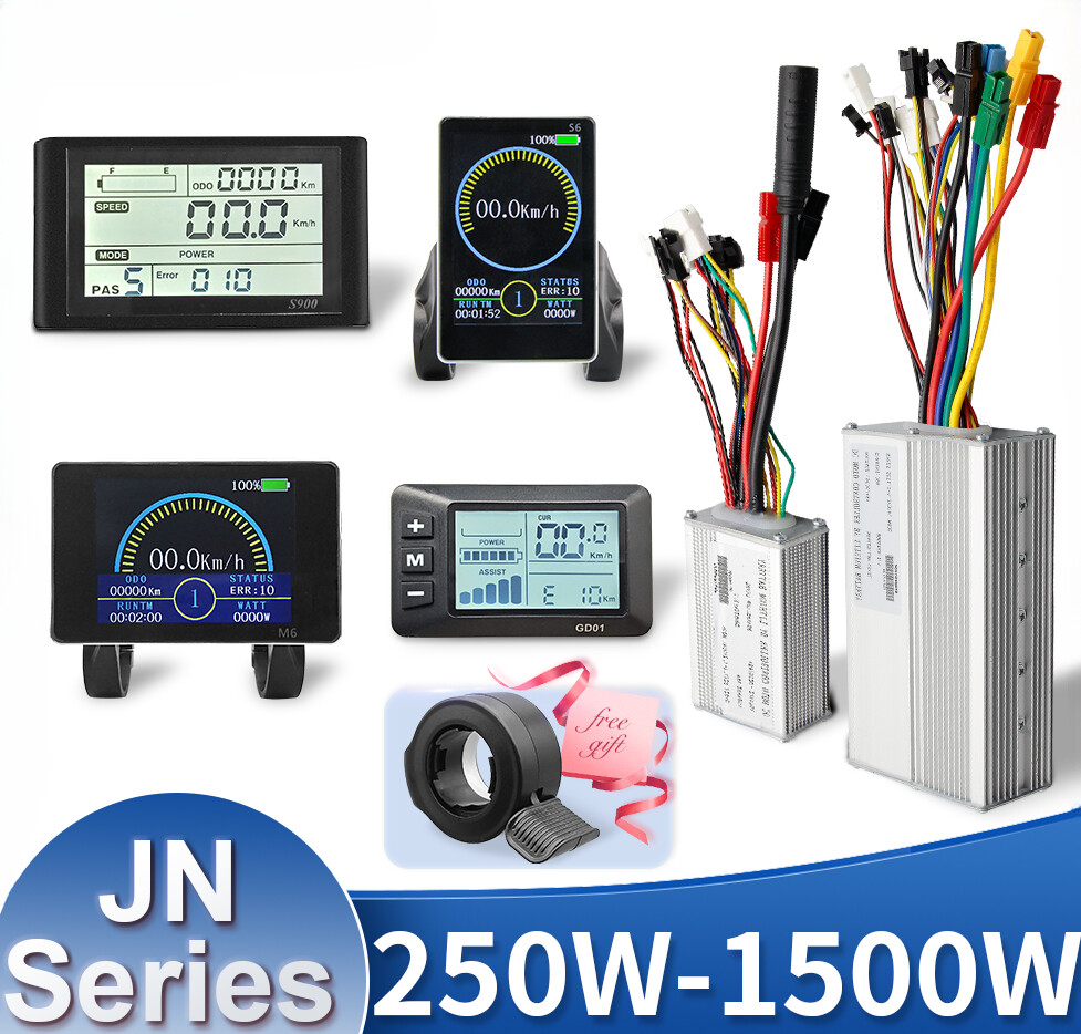 E-bike Controller and Display 36/48/52V 250-1500w Electric Bicycle Conversie Kit