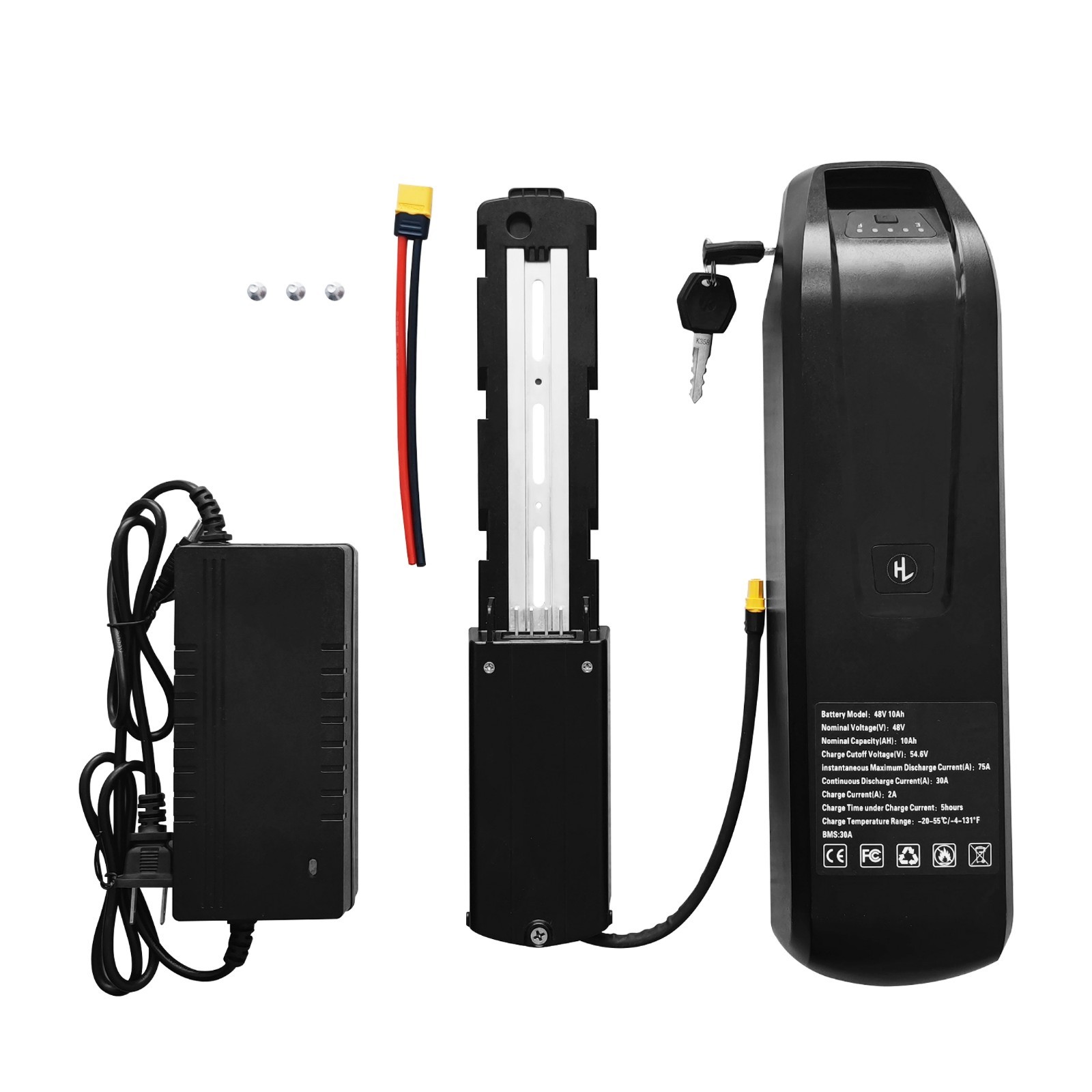 48V eBike Battery 20AH/15AH/10AH Lithium Battery For Electric Bike 0-1800W Motor