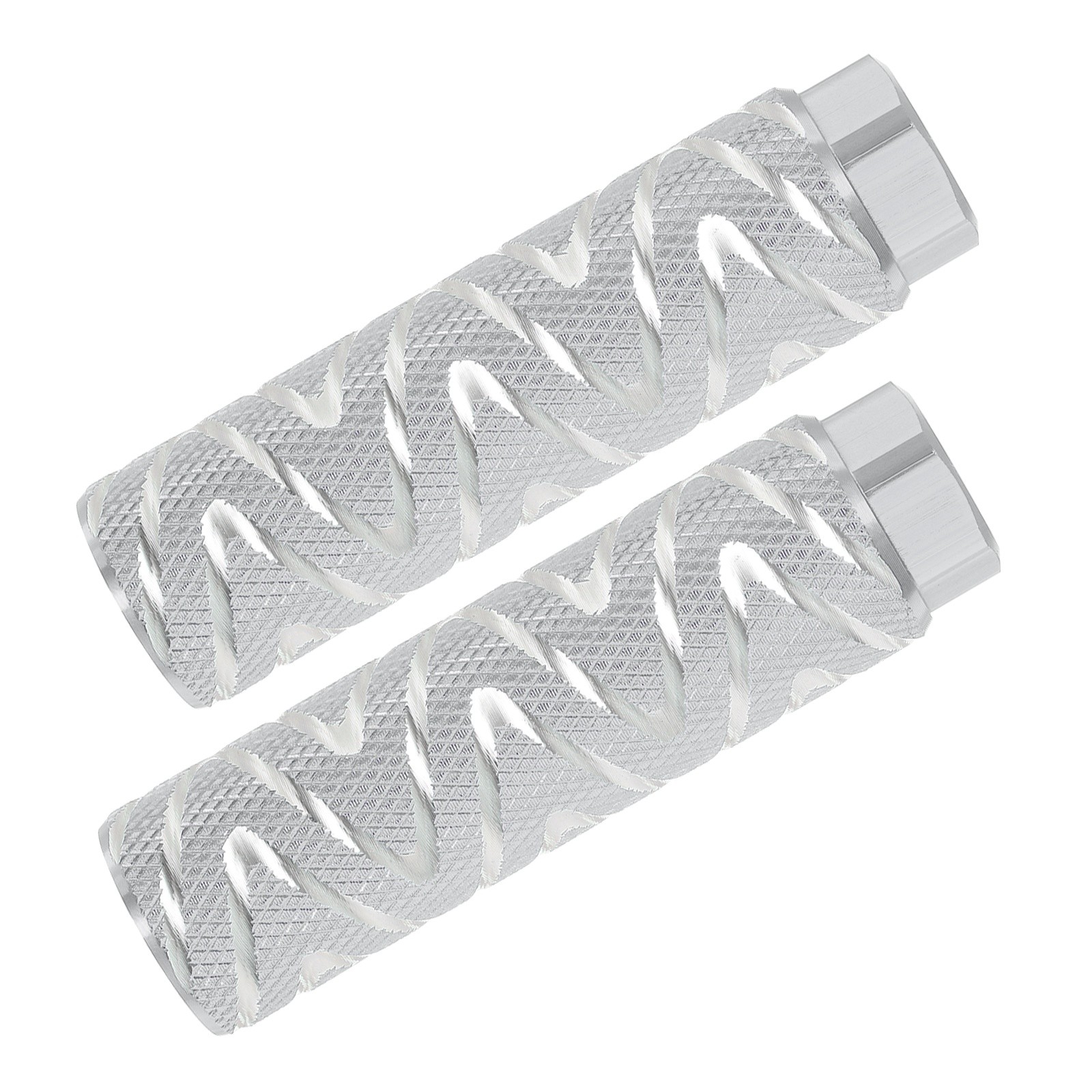 2Pack Bike Pegs Fit 3/8″ Axles Aluminum Alloy Anti-Skid Foot Back,Stands