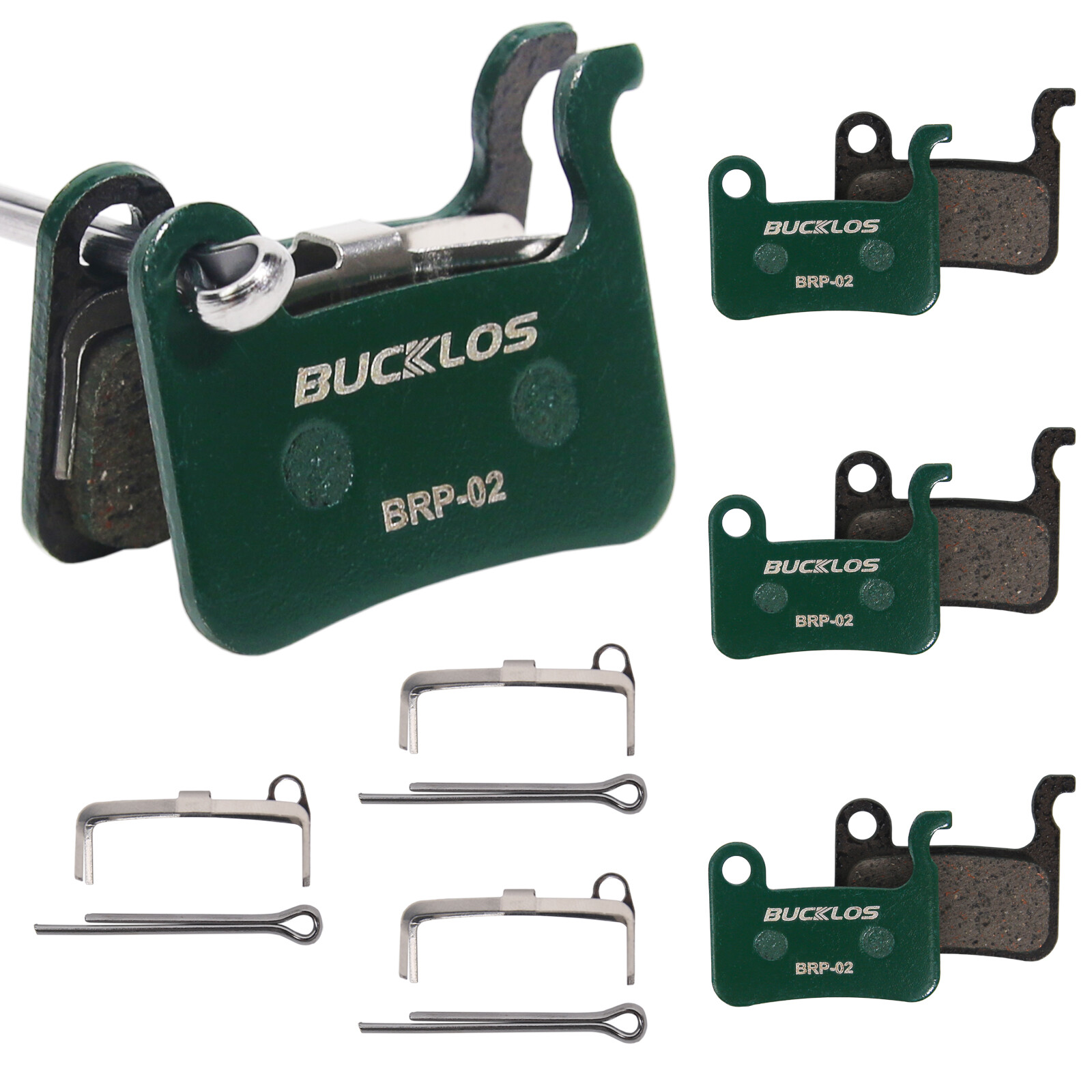 4 pairs MTB Ceramic Disc Brake Pads Bike for Shimano M06 M07Ti A01S ZOOM M800