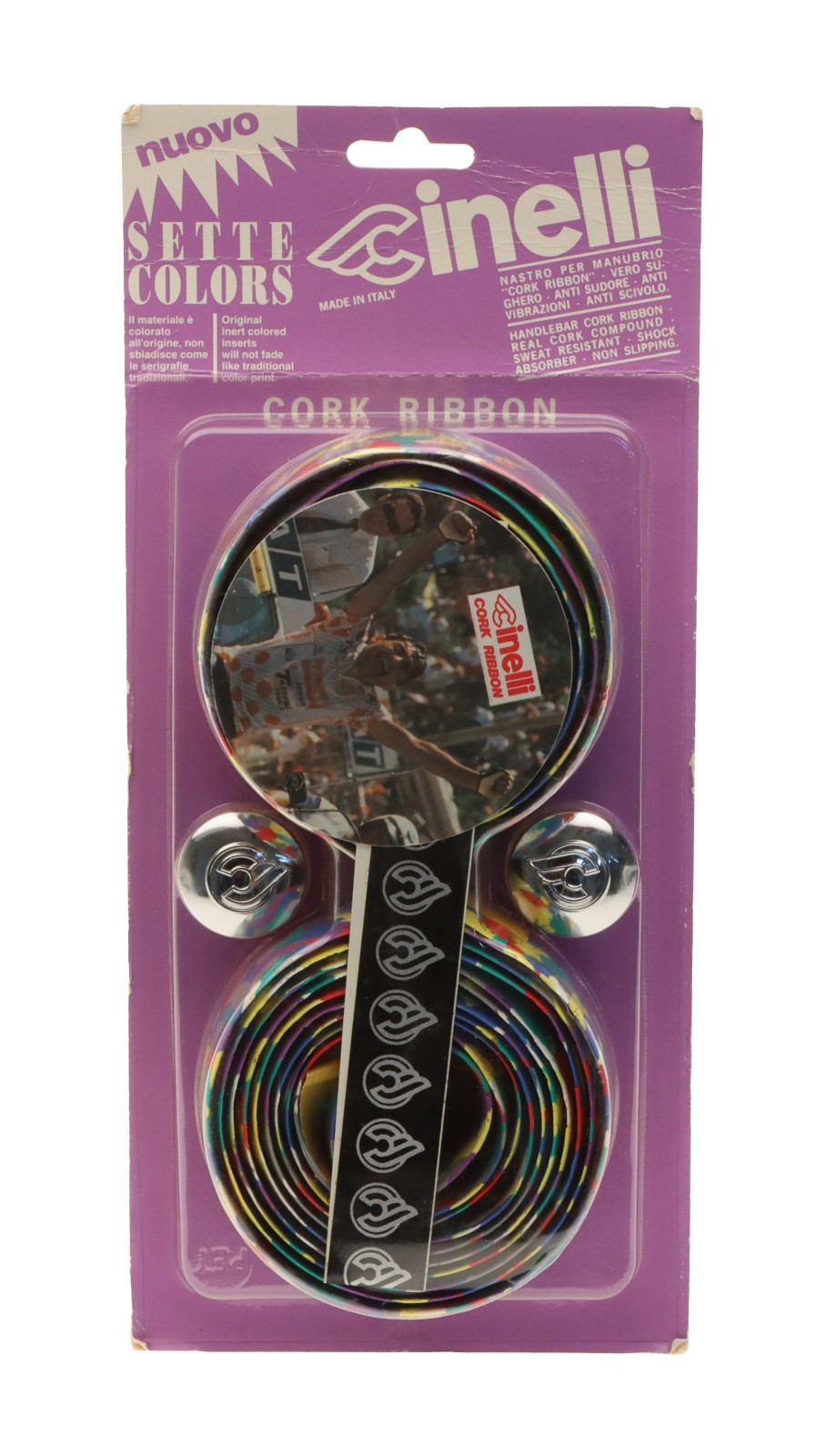 Cinelli Cork Ribbon Handlebar Tape Sette Colors Mosaico Road Bike NEW NOS NIB